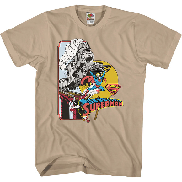 Other - More Powerful Than A Locomotive Superman Tshirt